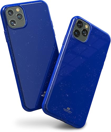 GOOSPERY Pearl Jelly - Funda delgada de goma para Apple iPhone 11 Pro Max (6.5 pulgadas) (azul marino)