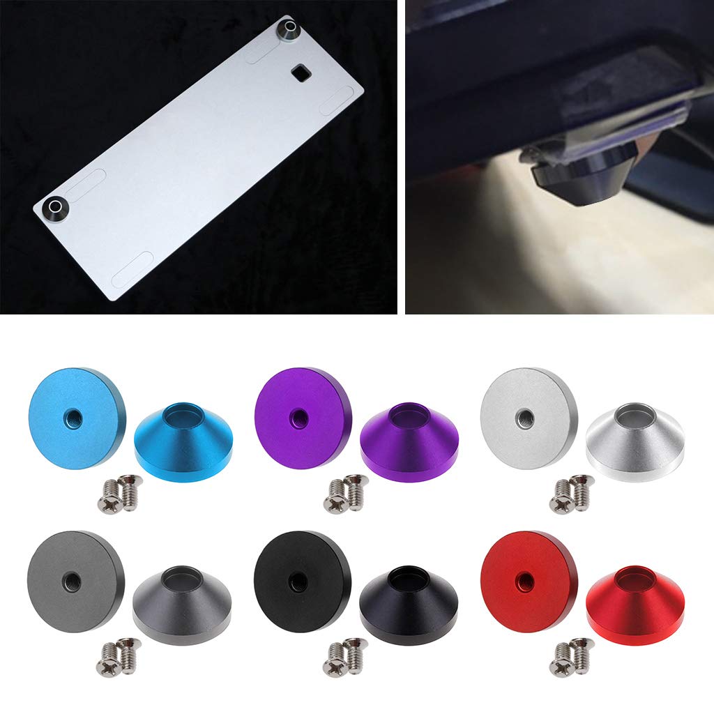 2Pcs Anodized Aluminum Foot Cone Feet Alu Giving Screws for Mechanical Keyboard for Case 6Colors Optional