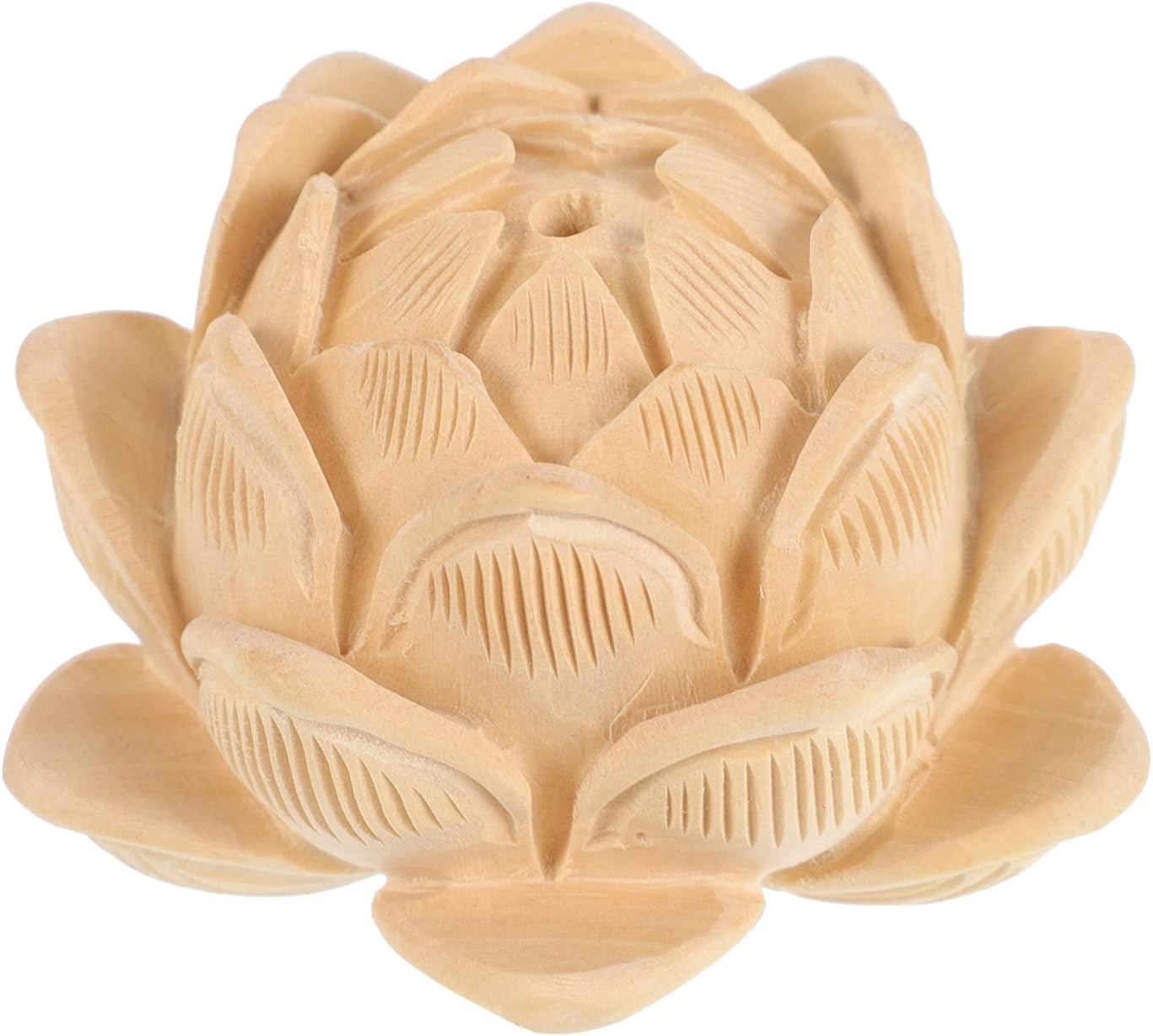 Ledmomo 55 Off 蓮の花置物装飾木製蓮の花香ホルダー彫蓮像中国の風水風水テーブルセンターピースの装飾のギフト6x6cm
