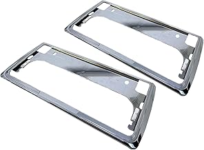 【New Standard Compliance】Suzuki Spacia Compatible Number Frame Front and Rear 2-Piece Set Silver Plated