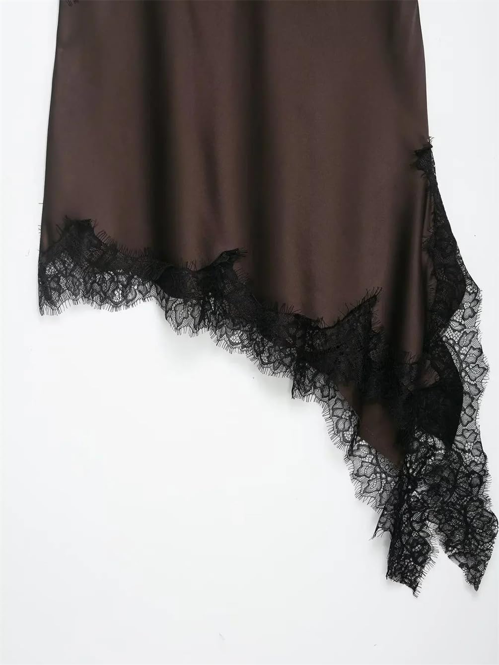 Women Irregular Hem Spaghetti Strap V Neck Dresses Club Night Evening Dress Glam Party Dress
