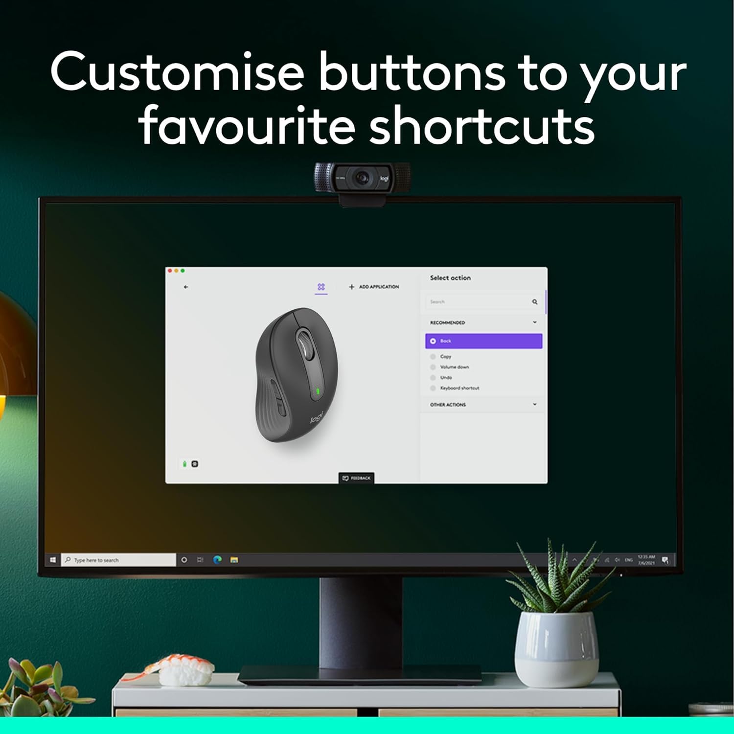 Logitech Signature M650 L - Mouse inalámbrico de tamaño completo, para manos de gran tamaño, batería de 2 años, clics silenciosos, botones laterales personalizables, Bluetooth (Reacondicionado)
