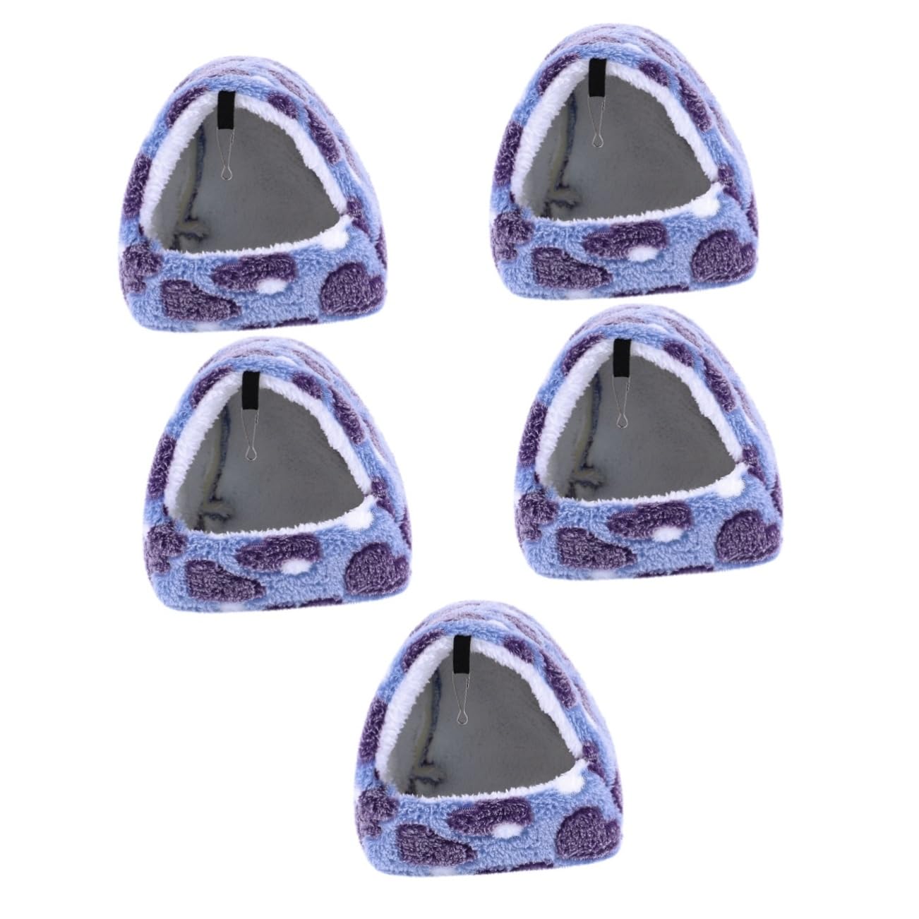 ABOOFAN 5stücke Hängematte Für Kleine Haustiere Winterliche Warme Hamsterhängematte Aus Weichem Material Geeignet Für Hamster Zwerghamster Frettchen Und Ratten Inklusive Aufhängung