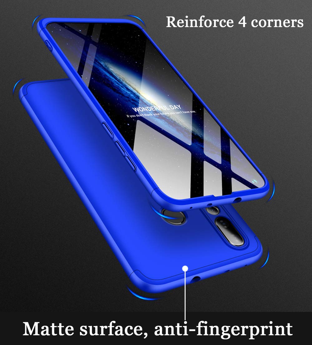 Custodia Trasparente Per Huawei Nova 4 - Cover Slim In Silicone TPU Antigraffio Con Stampa Farfalla Blu - 3