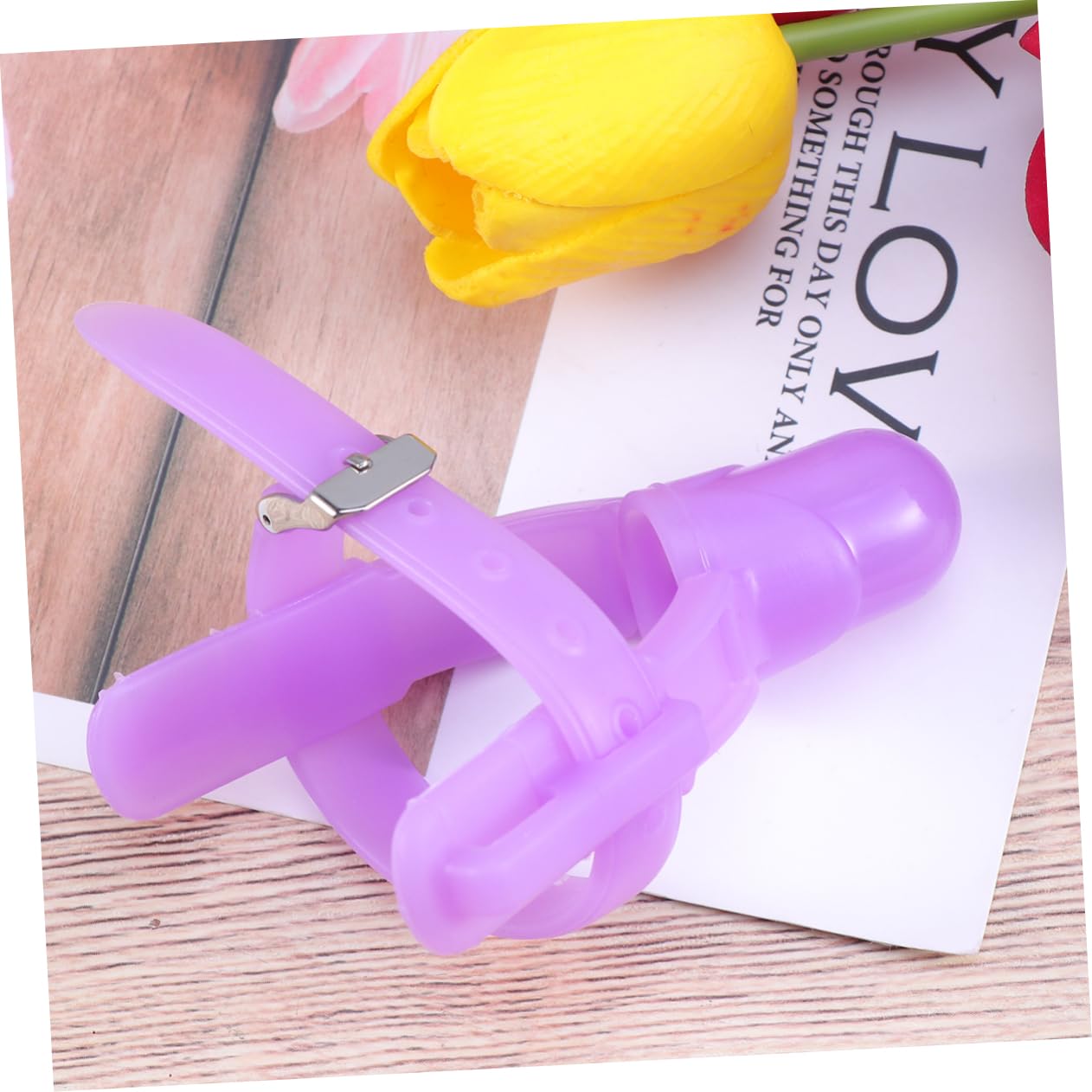 HANABASS Finger Cover Bite Thumb Forefinger Protector for Boy Girl Food Grade Safe Comfortable for Months and Up Purple