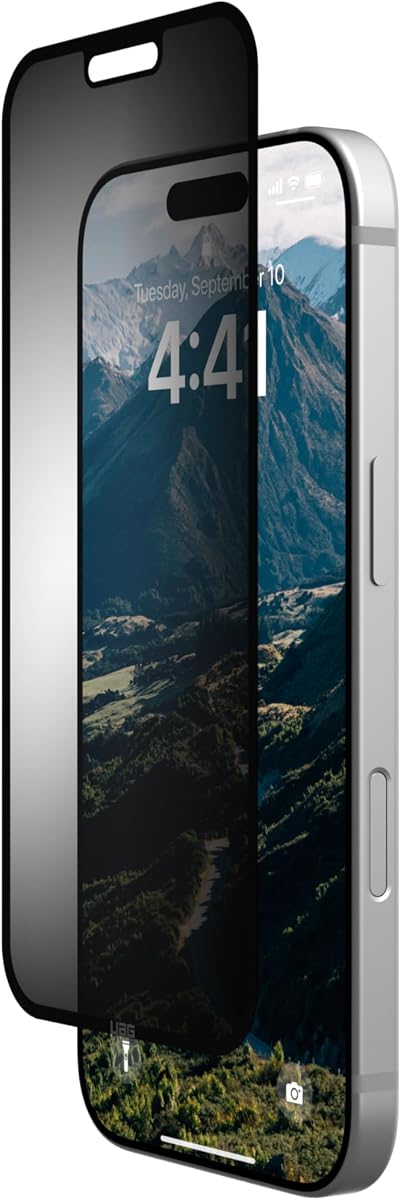 URBAN ARMOR GEAR UAG Designed for iPhone 16 Pro Removable & Reusable Privacy Screen Tint - Premium 2-Way Anti-glare Anti-Spy Flexible Phone Cover