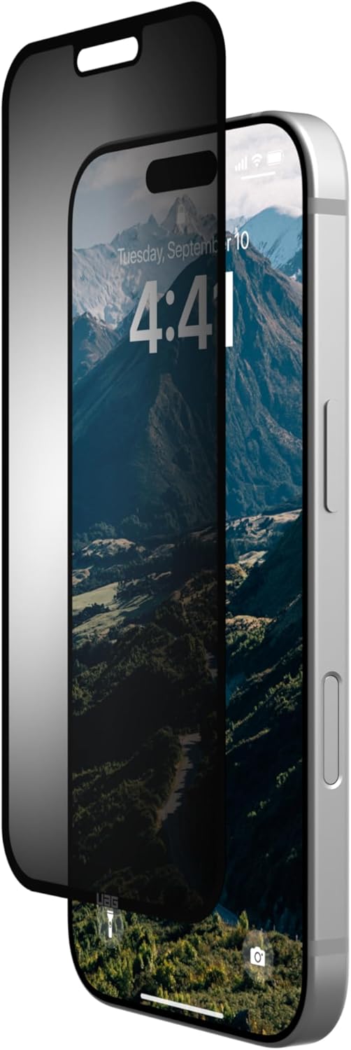 URBAN ARMOR GEAR UAG Designed for iPhone 16 Pro Removable & Reusable Privacy Screen Tint - Premium 2-Way Anti-glare Anti-Spy Flexible Phone Cover