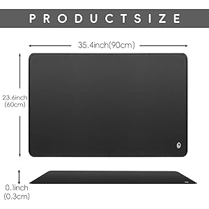 Reconnect to The Earth EMF Recovery Mat, 35.4x23.6 inches, Universal Grounding Sleep & Yoga Mat, Improves Energy, Sleep Assist, Helps with Anxiety - BLACK