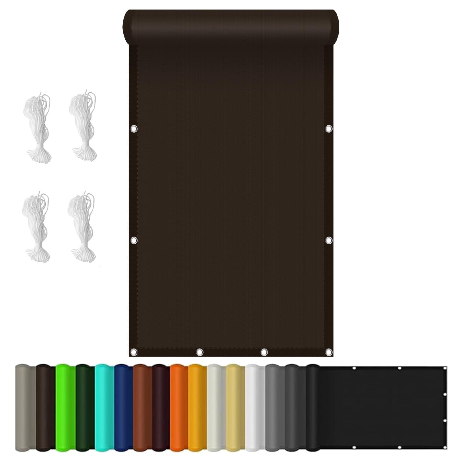 Voile d'ombrage rectangulaire 6x9 m contre le soleil brûlant du jardin