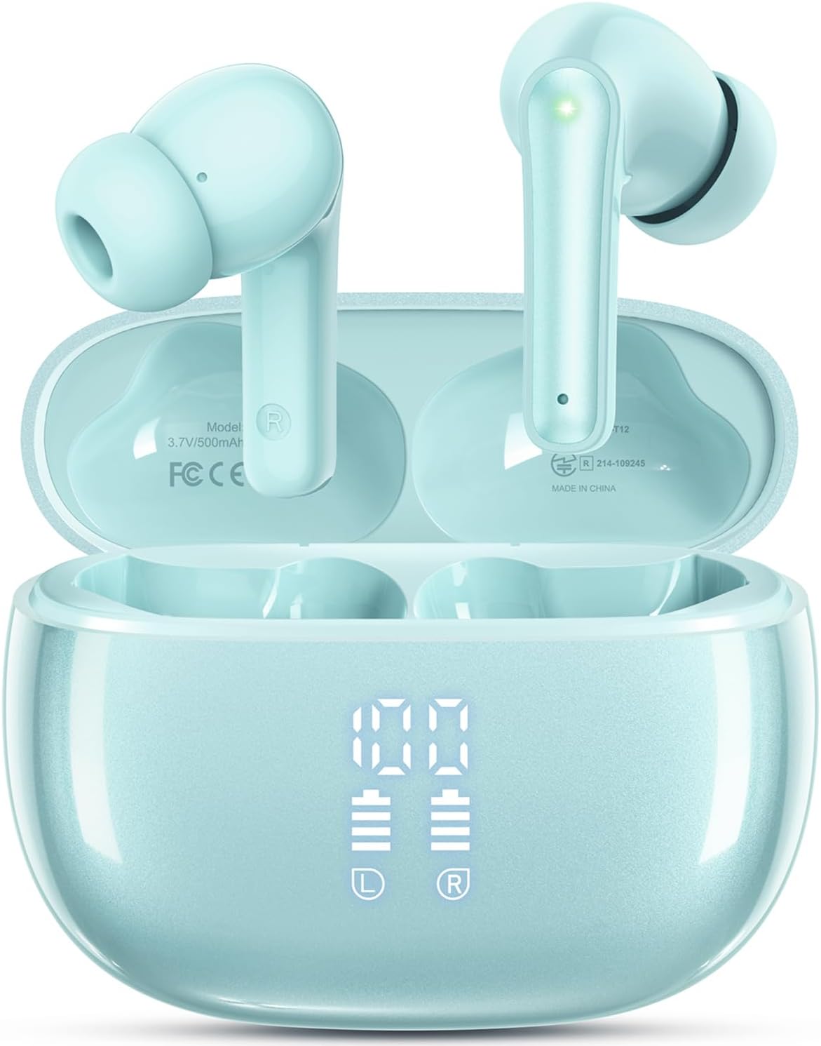 COVERY Mini Bluetooth-Lautsprecher Mit Magnethalterung – RGB-Licht, IPX4 Wasserdicht, 10h Spielzeit, Rosa