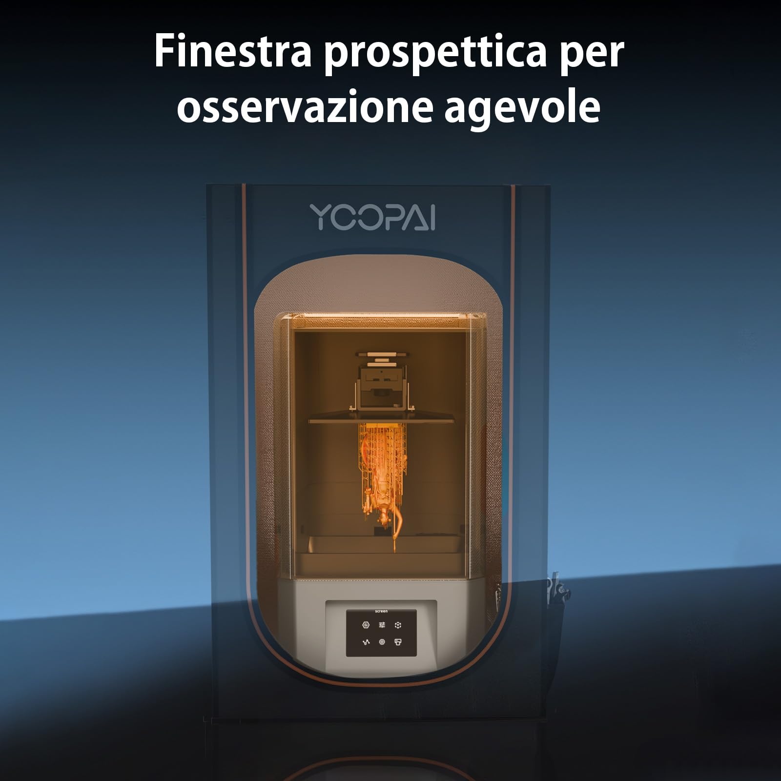YOOPAI Custodia Stampante 3d Resina con Ventilazione, Copertura Multifunzionale Stampante 3D Eliminare Odori Isolare Rumore Antipolvere per Creality Anycubic Elegoo Serie LCD SLA DLP Stampante 3D