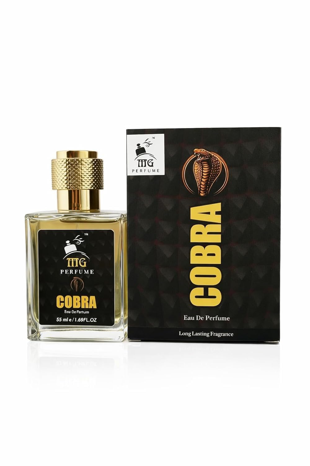 Luxury Eau De Perfume for Men & Women | Long Lasting Fragrance Spray (55ml) | Premium Unisex Perfume Collection for Daily (Cobra)-image-0