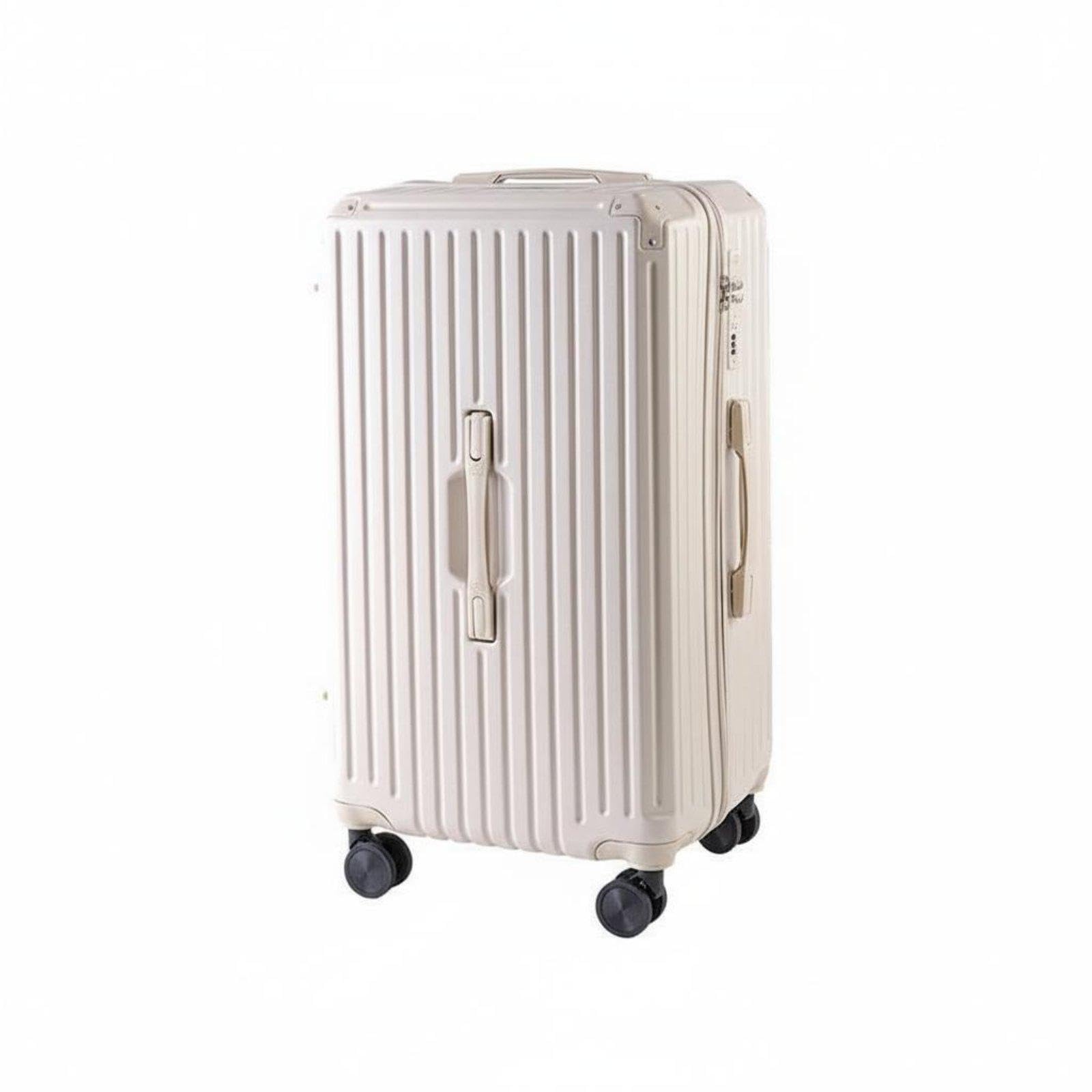 calandis Trolley Travel Case Large Capacity Luggage with Rotating Wheels Suitcase with Rotating Wheels for Commuters, Students, Business Trip White 28 Inch-picture-42
