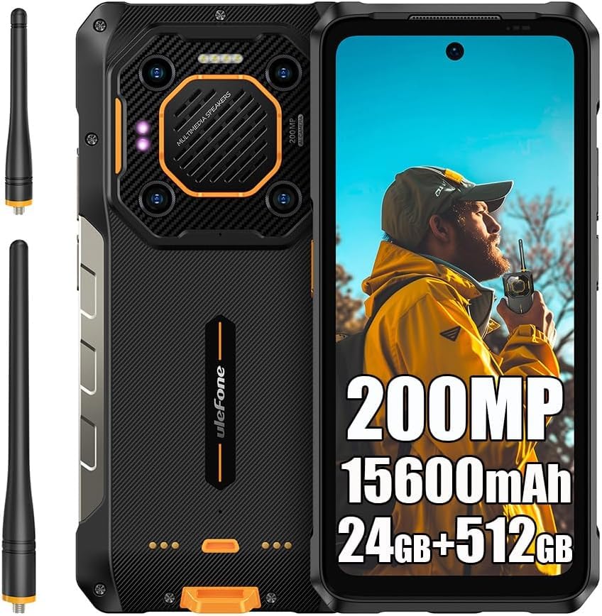 Armor 26 Ultra Walkie Talkie,24GB 512GB,200MP,NFC,15600mAh,121dB Thunder Speaker,Android,5G Rugged,Global Version