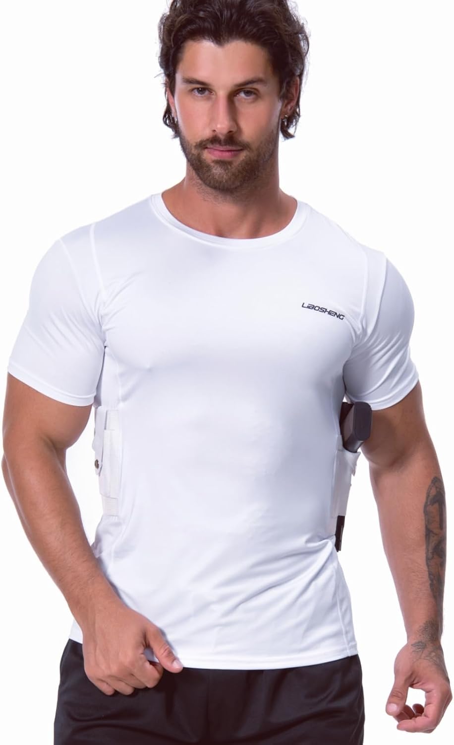 Conceal Carry Shirts for Men - Holster Tank Top - Everyday Concealed Carry Compression Shirt - Image 4