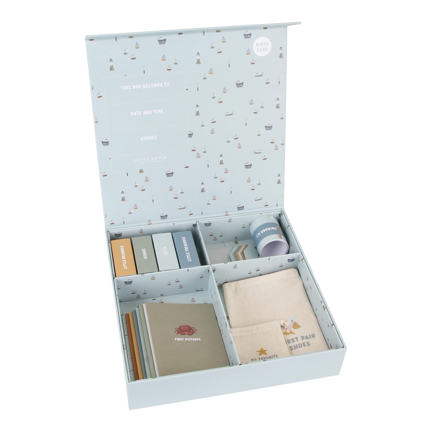 Little Dutch 4749 Erinnerungsbox - Sailors Bay blau