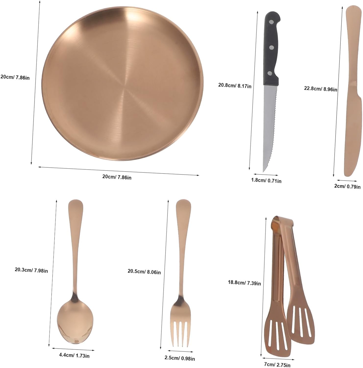 1set Stainless Steel Camping Utensil Reusable Travel Cutlery Case for Picnics Bbqs and Outdoor Adventures Ergonomic Design Easy to