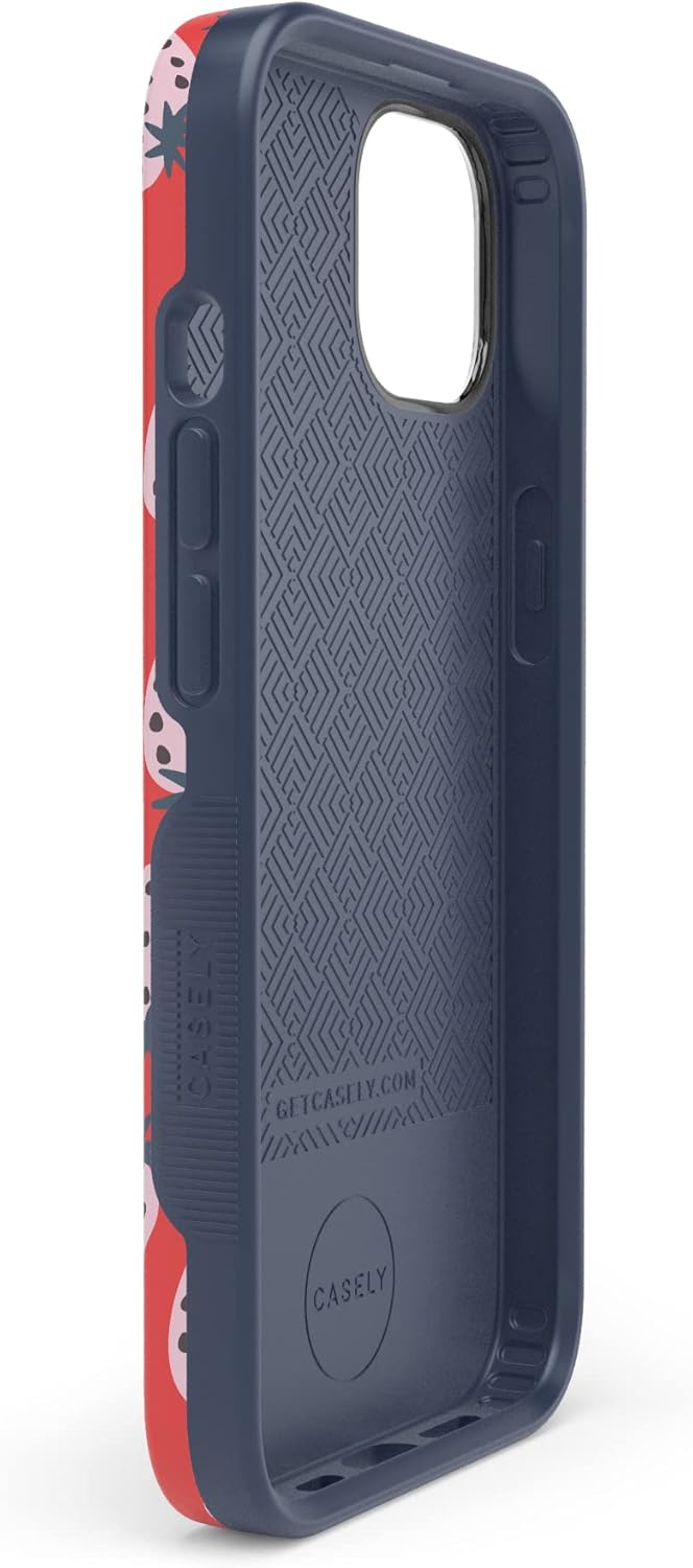 Casely iPhone 13 Case | I'd Pick You | Red Strawberry | Bold Protective Design | Compatible with MagSafe