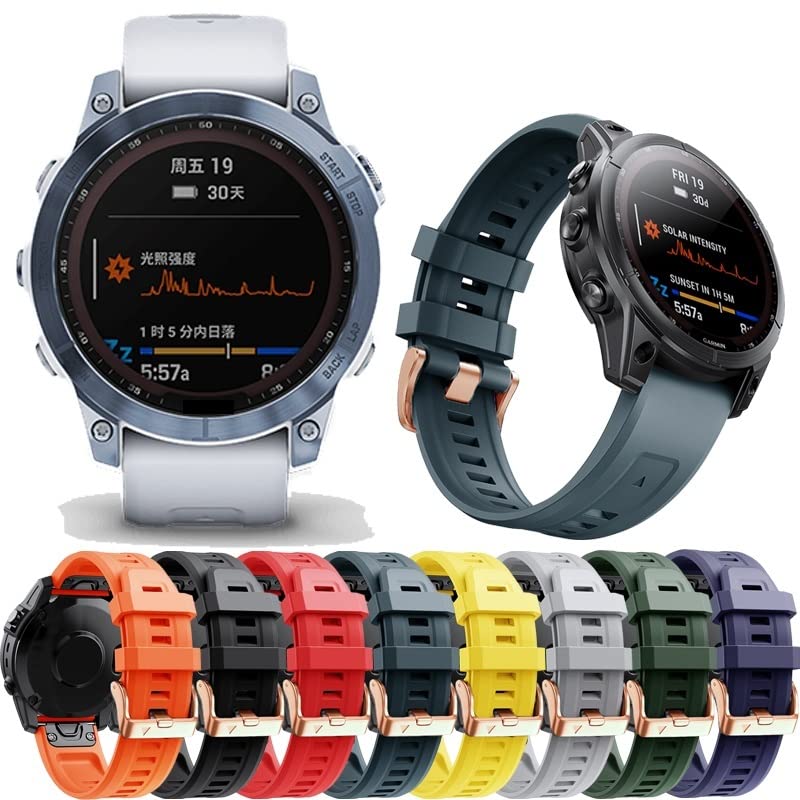 Correa de silicona de 20 mm para Garmin Fenix 5S Plus que evita irritaciones 2