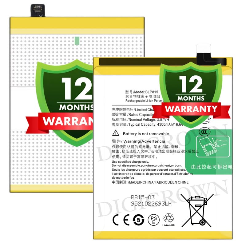 Image of Original BLP815 Battery Compatible for OnePlus Nord N10 5G - (4300mAh) - 1 Year Warranty DF7