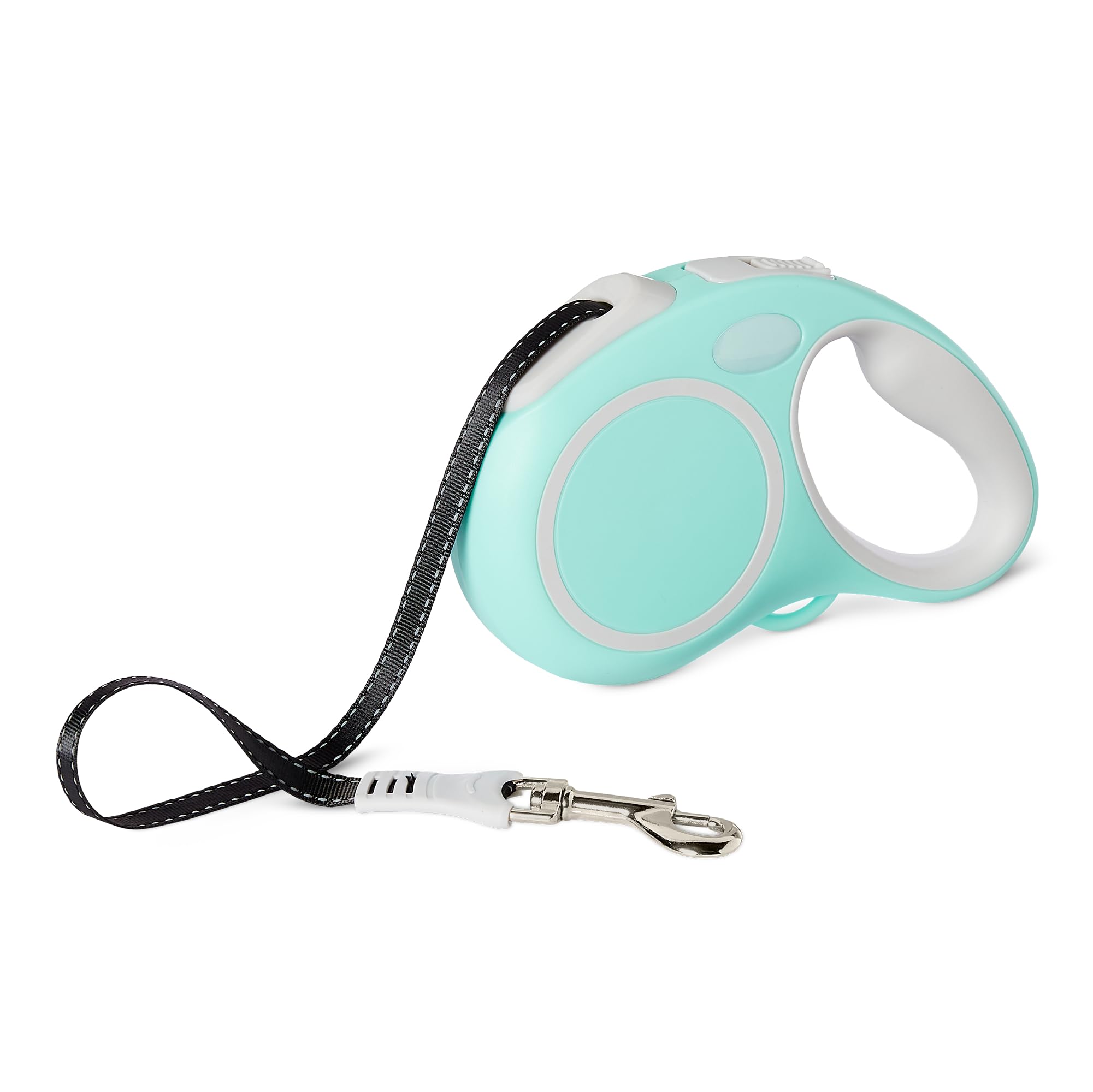 Amazon Basics Retractable Dog Leash with Quick-Lock Function and Non-Slip Grip, M