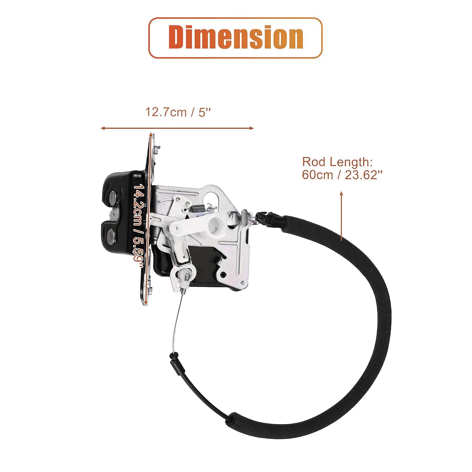 Trunk Latch Lock Actuator 4589131AA for Jeep Grand Cherokee for Dodge Durango with Cable Rod Remote Trunk Tailgate Door Latch Lock Actuator Motor Rear Trunk Lid Locks Latchs Actuator
