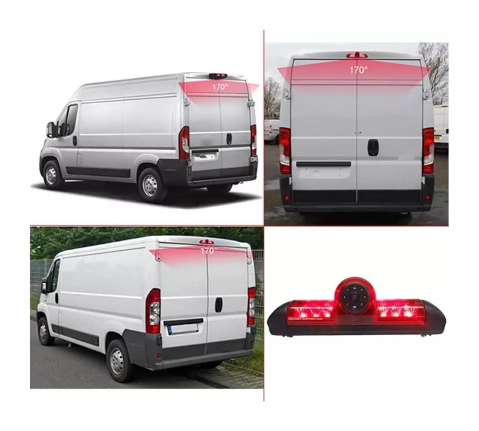 pour Peugeot pour Boxer III Caméra De Recul avec Feu Stationnement LED Caméra De Recul Étanche