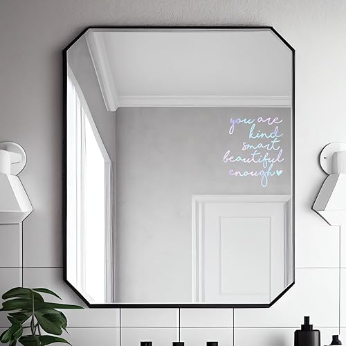 Miniatura 4 de 2x Mirror Decal Vinyl, Car Mirror Decal, Mirror Sticker, Positive Affirmation Decal, Affirmation Stickers for Mirror, for Kids, for Teens, Bathroom