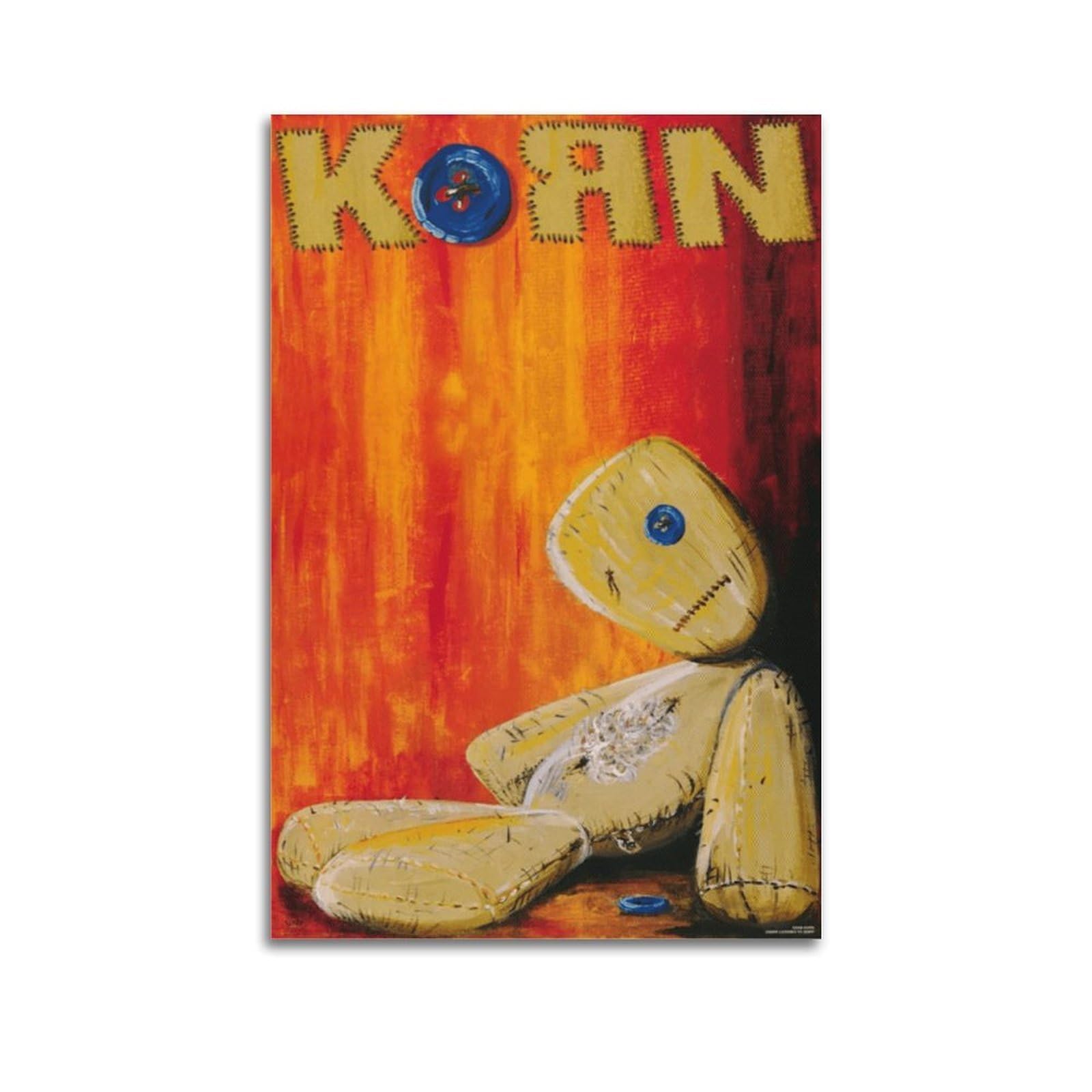 Fdrpmhc Unframe-Style Korn 1994-2 Canvas Wall Art Decor Living Room Modern Family Bedroom 12X18inch(30X45cm)