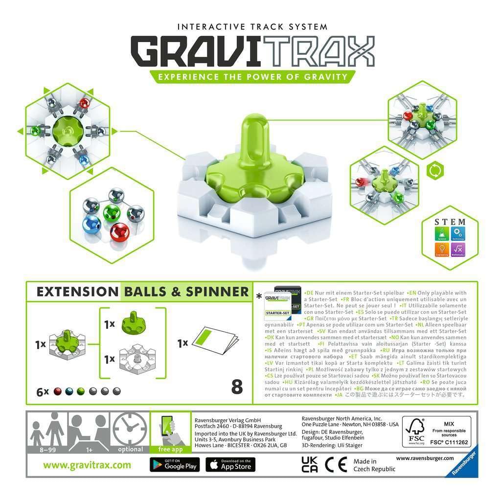 Gravitrax Pro Accessory Balls & Spinner - Toyberg