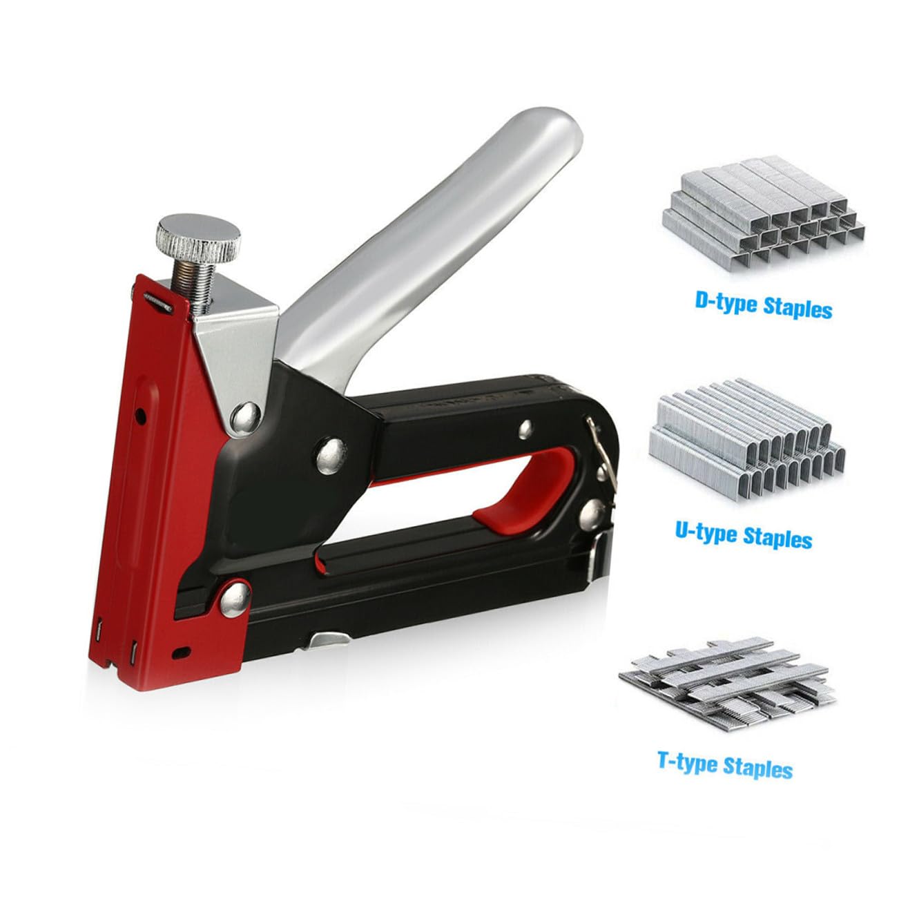 NUOBESTY Sparachiodi Pesante Meccanismo Regolabile a Molla e Manico Ergonomico Curvo in Metallo per Uso Multifunzione e Lavori di Fissaggio Resistenti