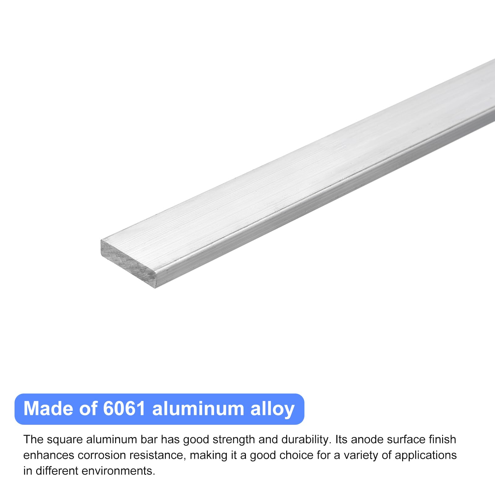 Barra Piatta Alluminio 6061 - 6x25x254mm (1/4' X 1' X 10') Per Fai Da Te E Industriale - Foto 3