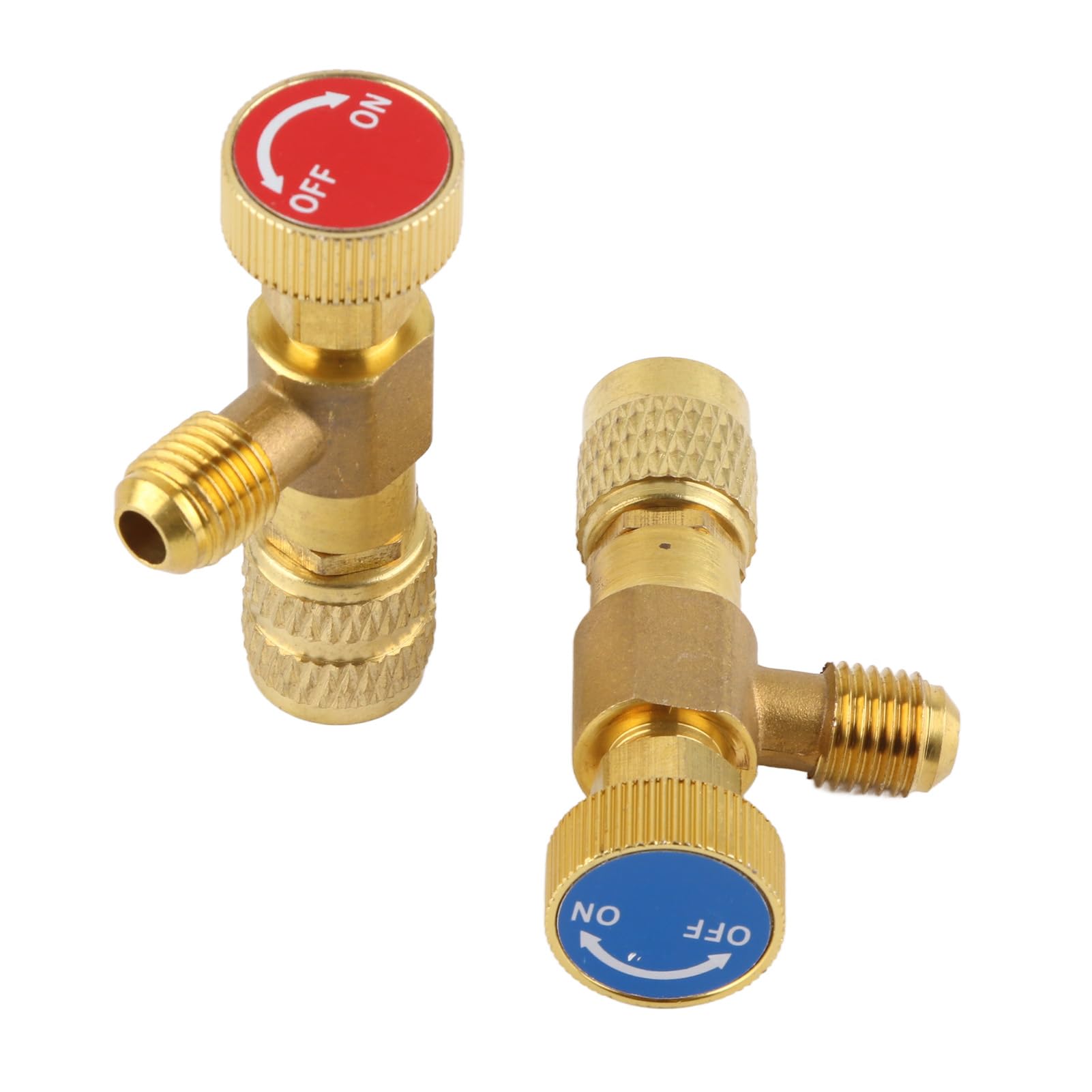 Adattatore di Sicurezza per Refrigerante R22 R410A /4" SAE Valvola Liquida per Ricarica Condizionata Compatibile con Sistemi di Condizionamento E Manutenzione Strumenti per Fluido Refrigerante