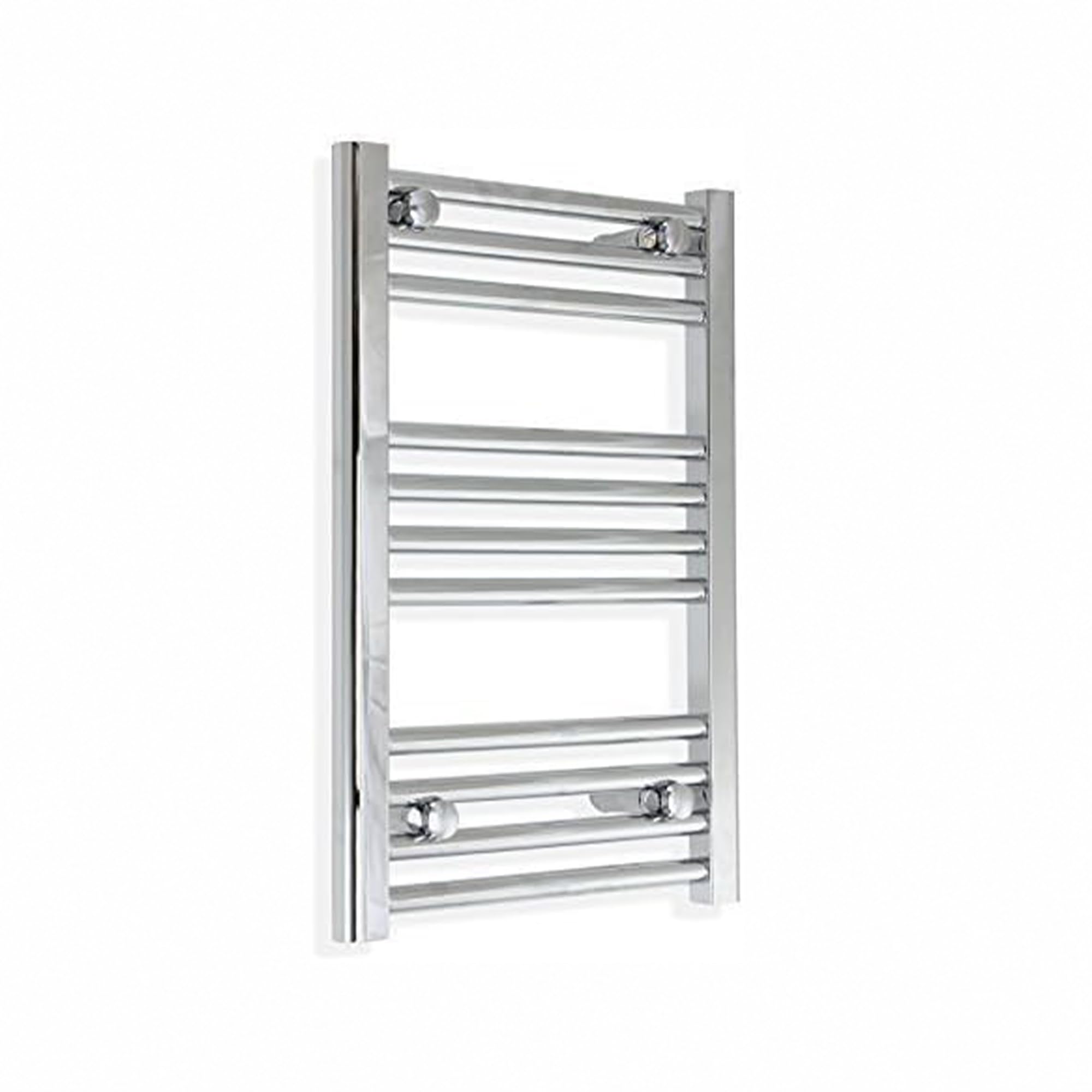 Companyblue Silver Chrome Heated Towel Rail Radiator | Flat Ladder Bathroom Radiator | 400 X 600Mm