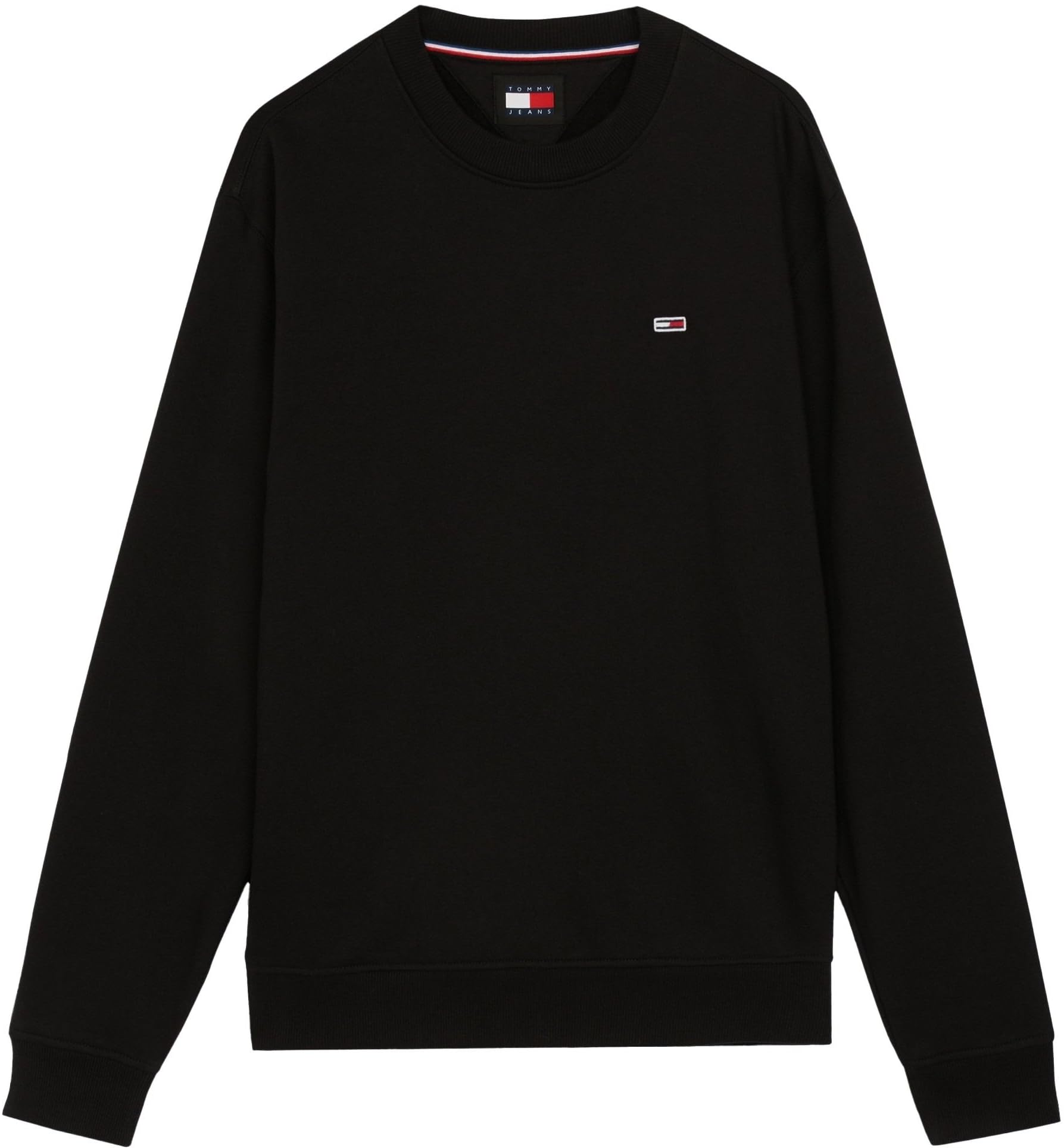 Tommy Jeans Herren Sweatshirt Regular Fit Flag Fleece Rundhalsausschnitt