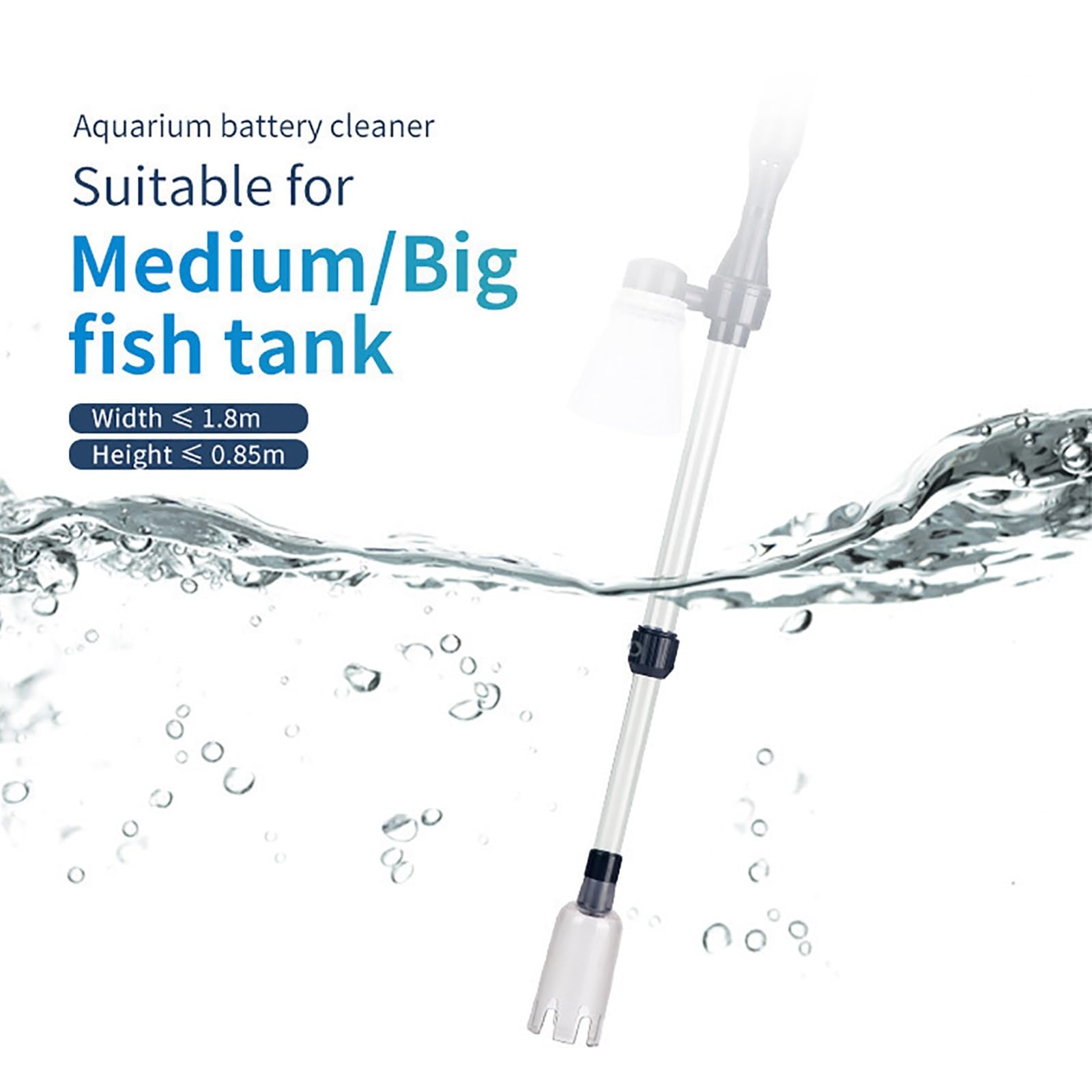 Cambiador De Agua De Arena Al Vacío, Herramientas De Limpieza Automática para Pecera, Kit Limpiador De Arena para Pecera, Apto para Cambio De Agua y Circulación De Agua