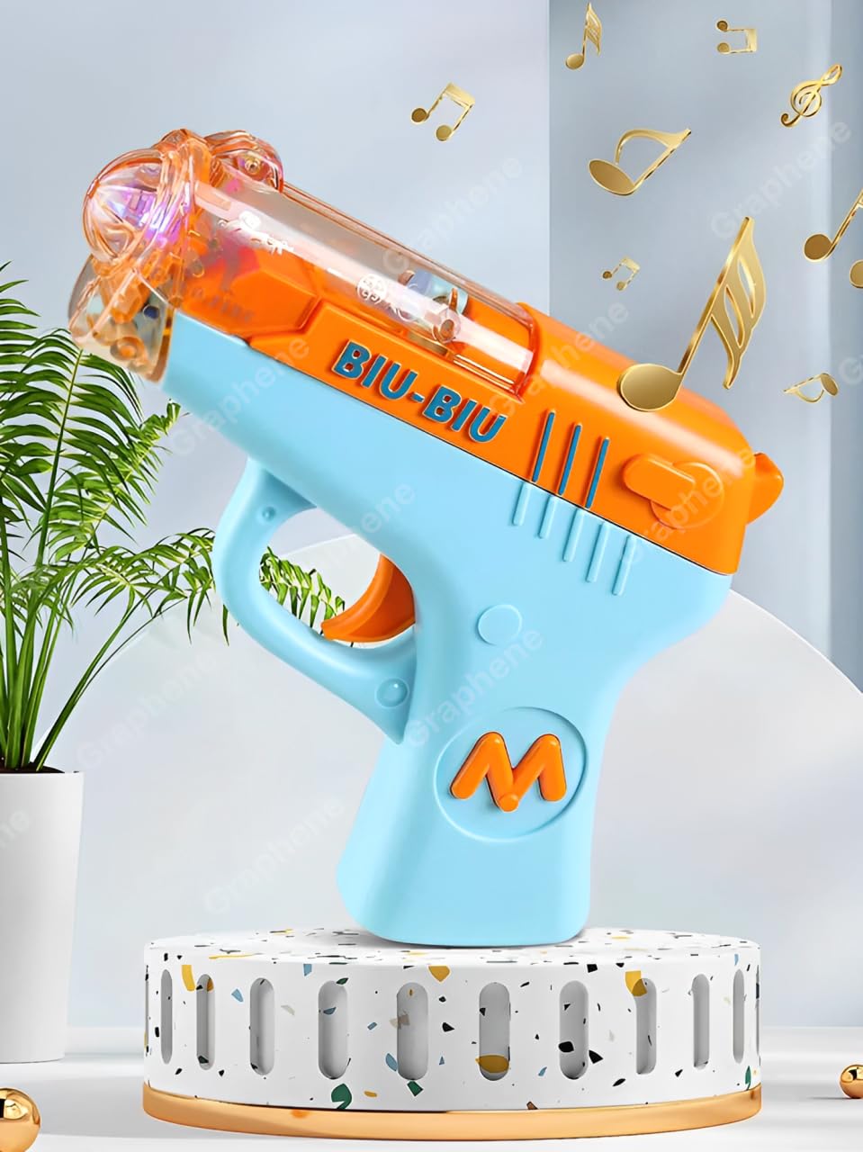 GRAPHENE Musical Colorful Toy Gun for Kids with Sound, Light and Shooting Vibration Music Pretend Play Transparent BIU BIU Mini Toy Gun for Boys and Girls(Multicolour) (B0D49RMX1M) Amazon Price History, Amazon Price Tracker