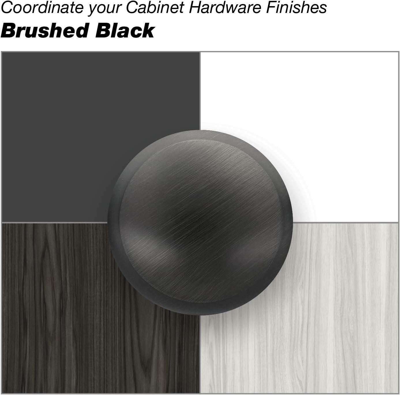 Richelieu Hardware BP9898128990 Lincoln Collection 5 1/16-inch (128 mm) Center-to-Center Brushed Black Modern Cabinet and Drawer Edge Pull Handle for Kitchen, Bathroom, and Furniture
