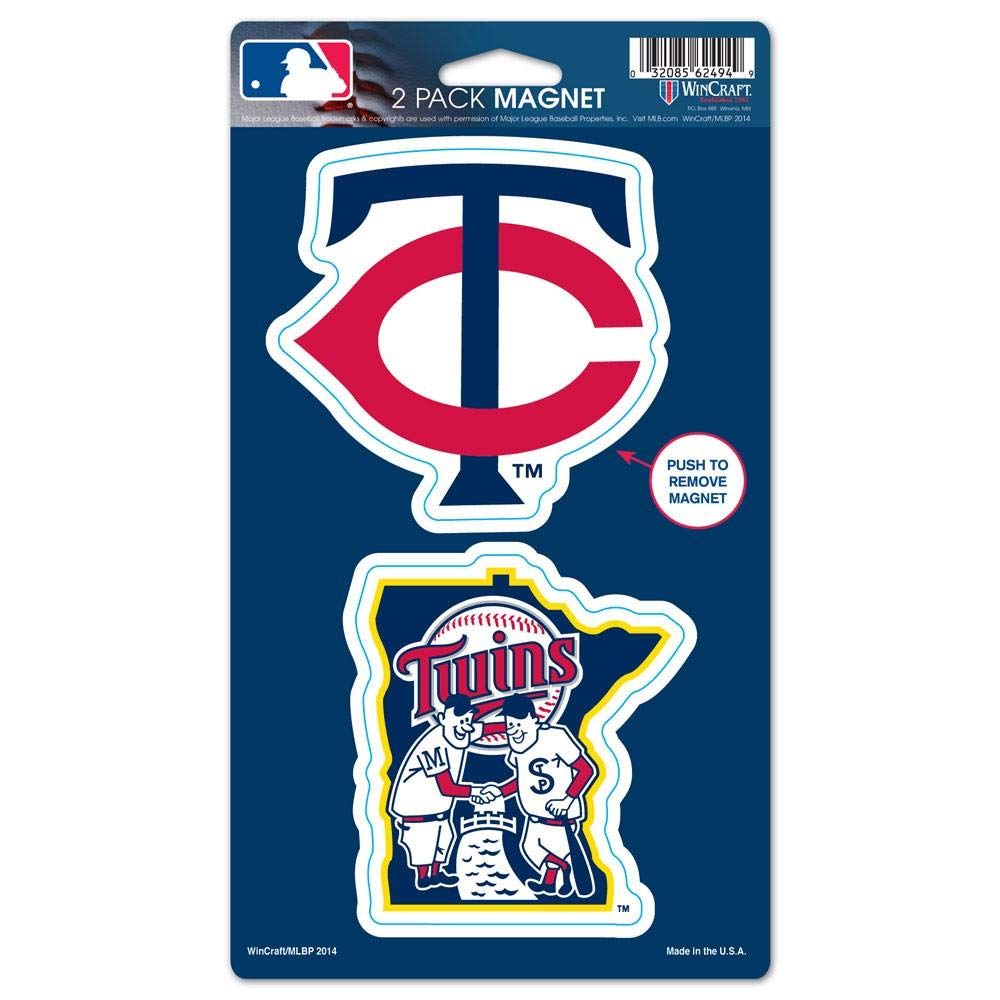 Wincraft MLB Minnesota Twins WCR62494014 Magnets (2 Pack), 5