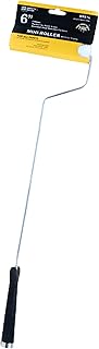 Grip Tight Tools MR61 Mini Paint Roller Frame, 6" Fabric Roller 10" Handle 1/2" Nap