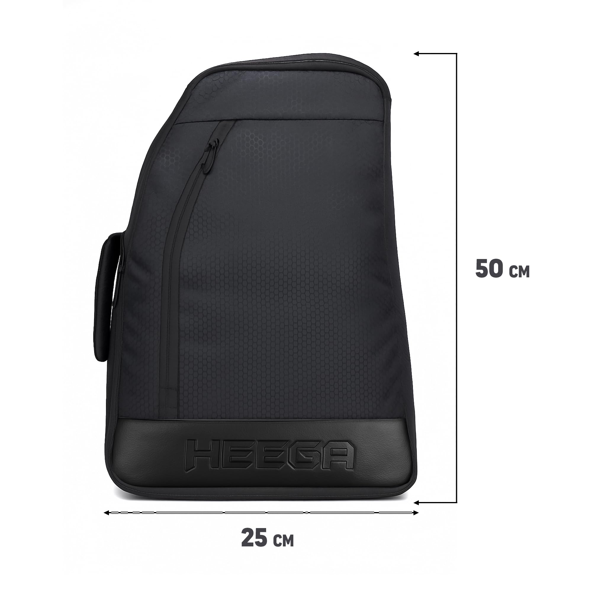 Heega Comfy Pickleball Racket Kit Bag | Holds Up to 2 Paddles | Spacious Multipurpose Sports Bag | Adjustable Shoulder Strap | Lightweight & Durable Pickle Ball Equipment Bag | Black | Pack of 1 3