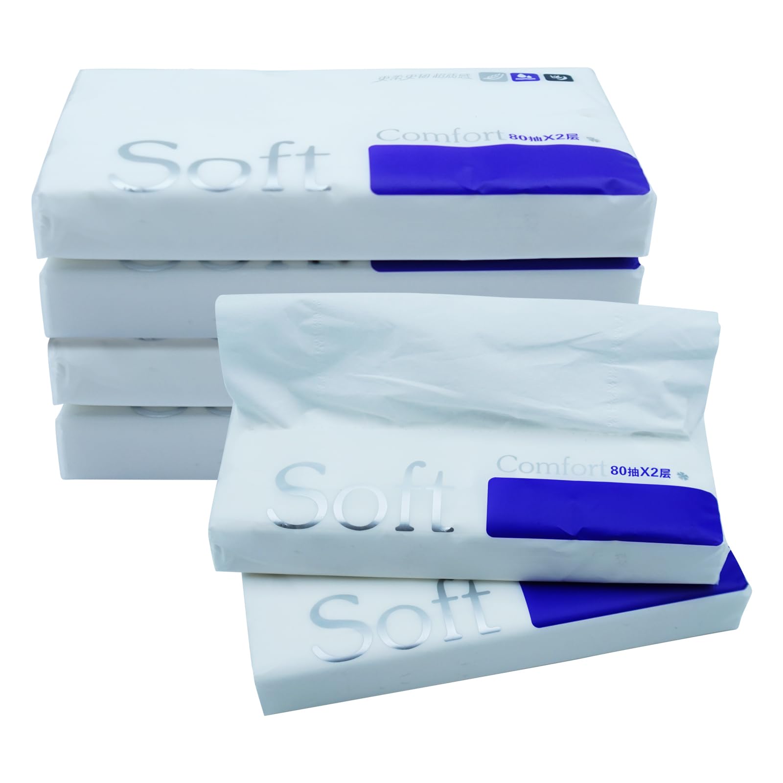 Car Tissue Refills, Facial Napkins Fit for Cylinder or Box Round Container