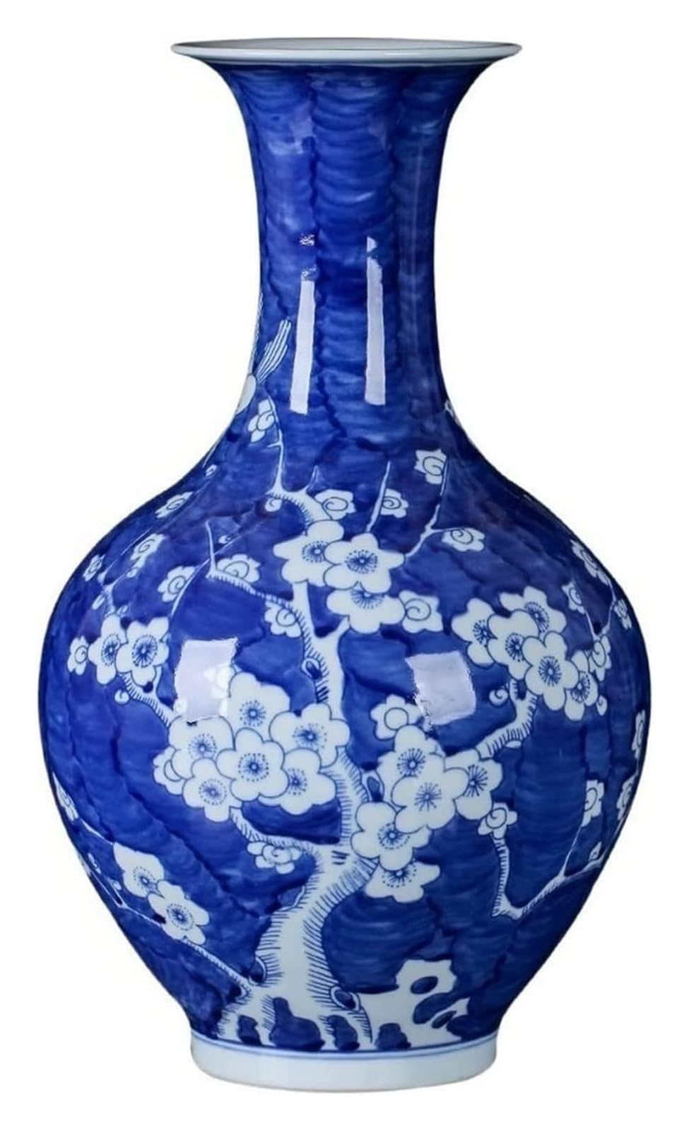 asdchZen Vase Flower Flower Personalized Plum Flower Design Exquisite High Temperature Ceramic Household Porch Living Room Decoration Vases Flower Pot Desktop Decor