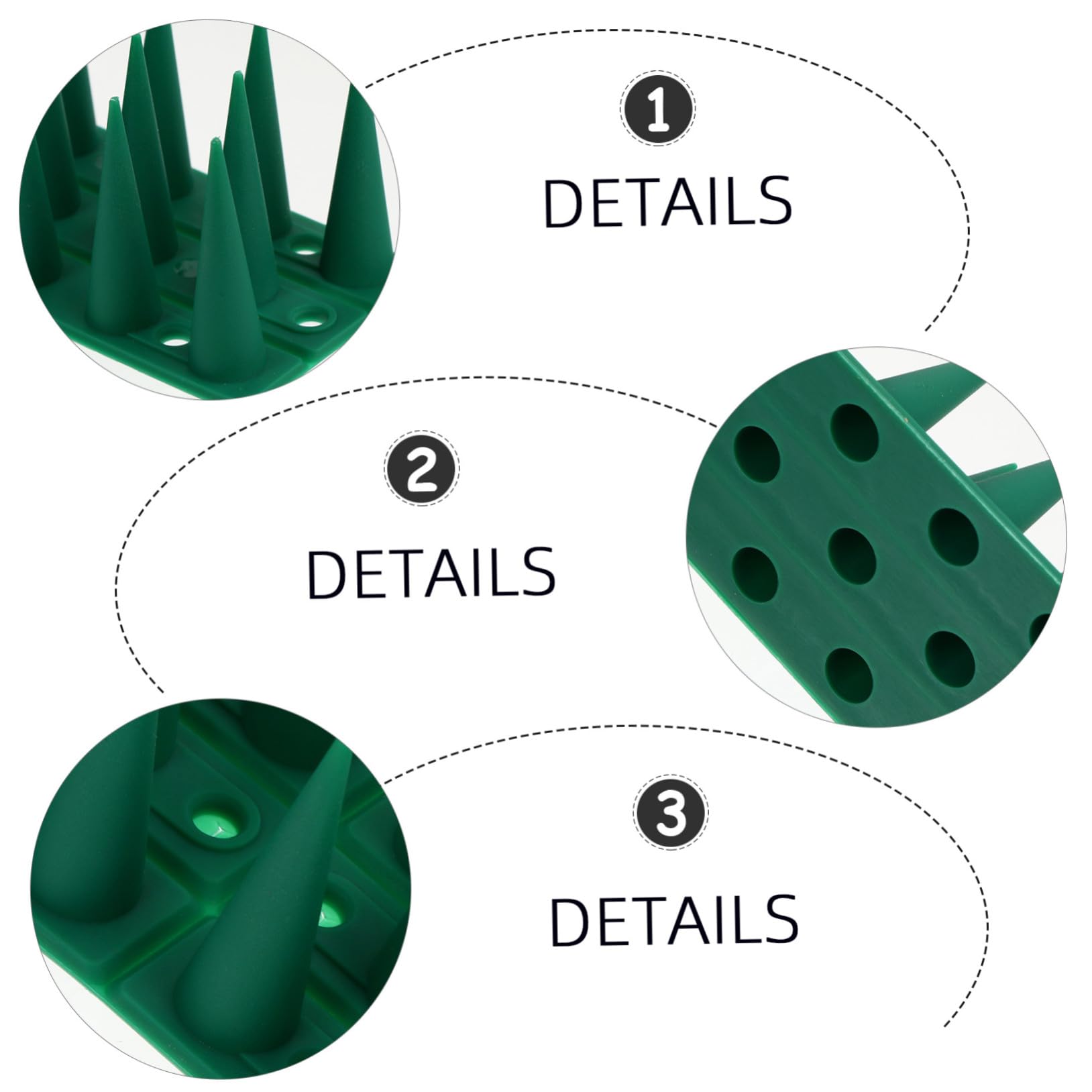 Spina Antiuccelli in Plastica Verde, 10 Set per Piccioni | Strisce ad Alta Densità, Barriera Antiarrampicata, per Camini e Zone Guano