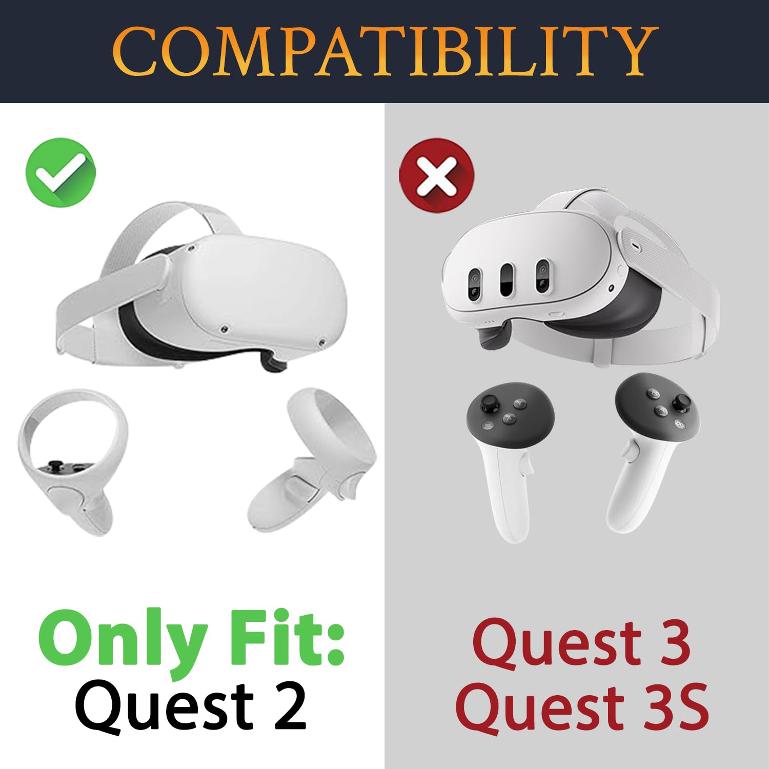 Amazon.com: SOULWIT 1Pair Hand Straps for Meta Quest 2 Controllers