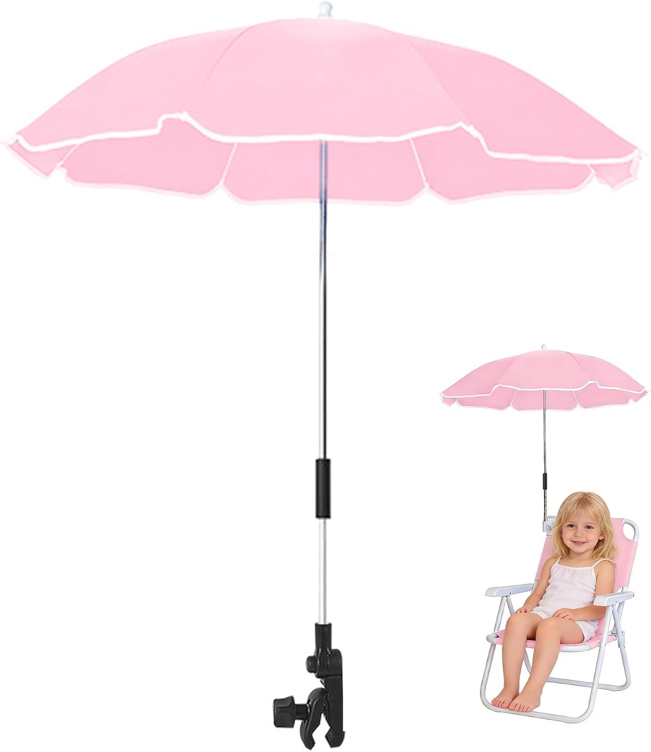 30 Inches Chair Umbrella with Clamp