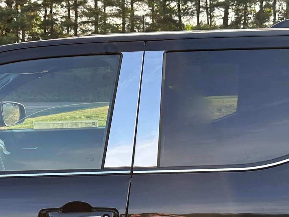 Polished Pillar Post Trim for Toyota Tacoma 2024-2026 Crew Cab [4pc]