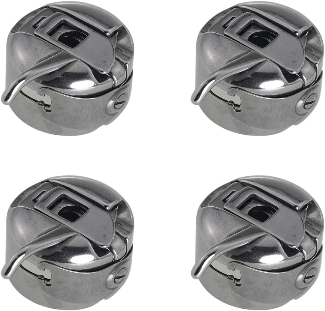 Sewing Machine Bobbin Case ZCZQC 4pcs Silver Industrial