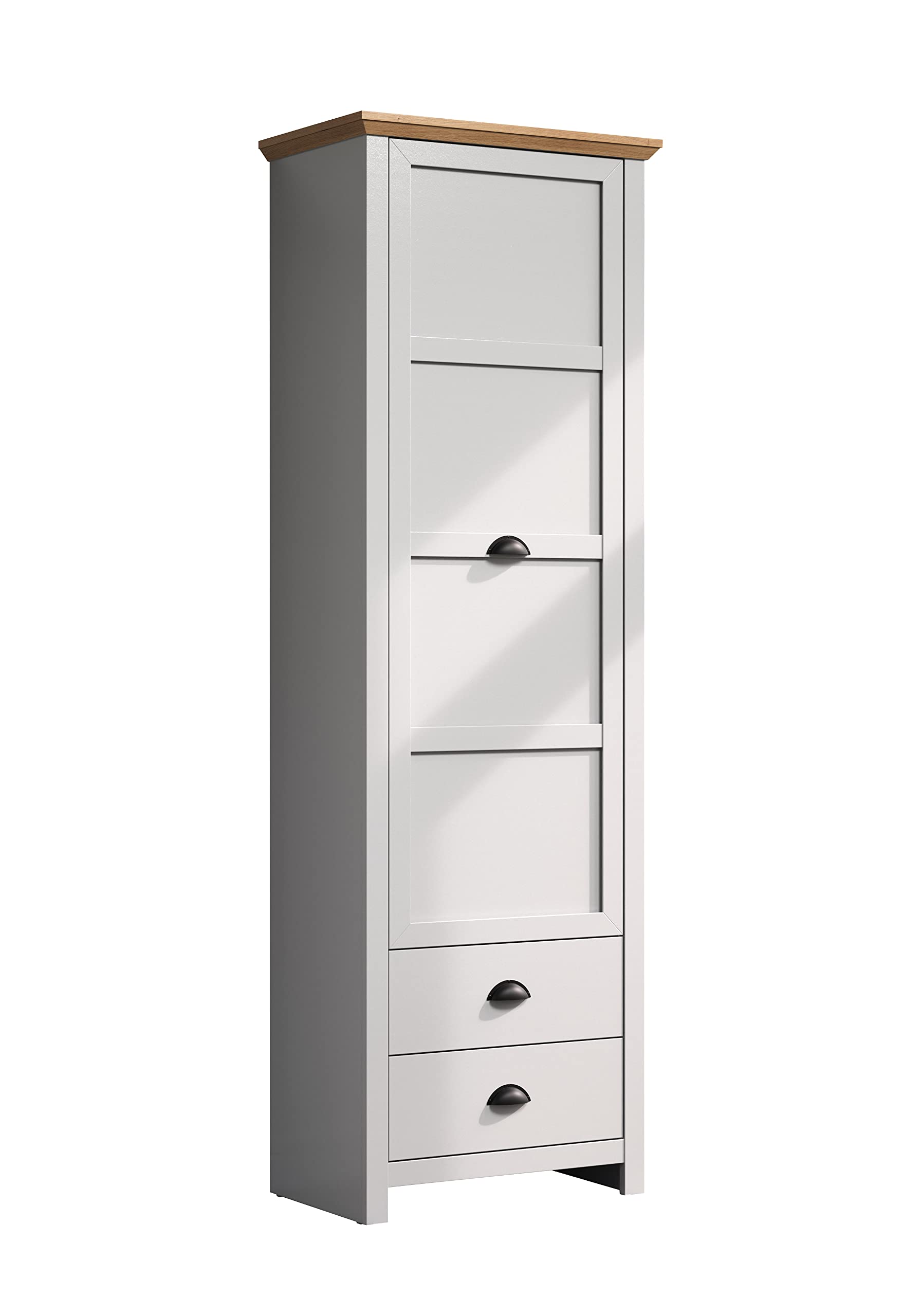 trendteam smart living Landside szafa garderobiana, jasnoszara/dąb artisan, 65 x 201 x 41 cm