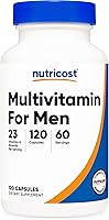 Nutricost Multivitamin for Men 120 Capsules - 20+ Essential Vitamins Minerals Non-GMO Gluten-Free
